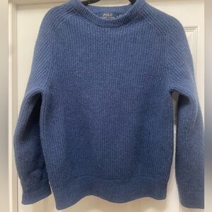 Polo Ralph Lauren Heathered Navy Wool Alpaca Crewneck Sweater men’s M